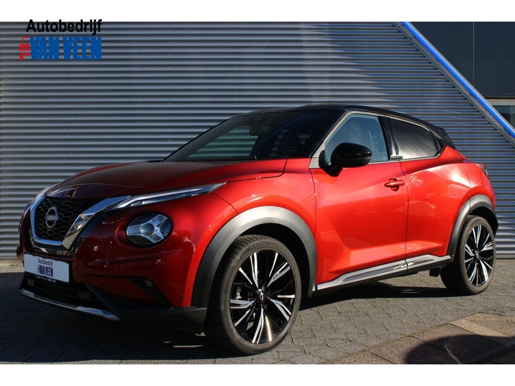 Nissan Juke 1.0 DIG-T N-Design | Navi | Camera | Clima | 19I, Auto's, Voorwielaandrijving, Stof, Zwart, Bedrijf