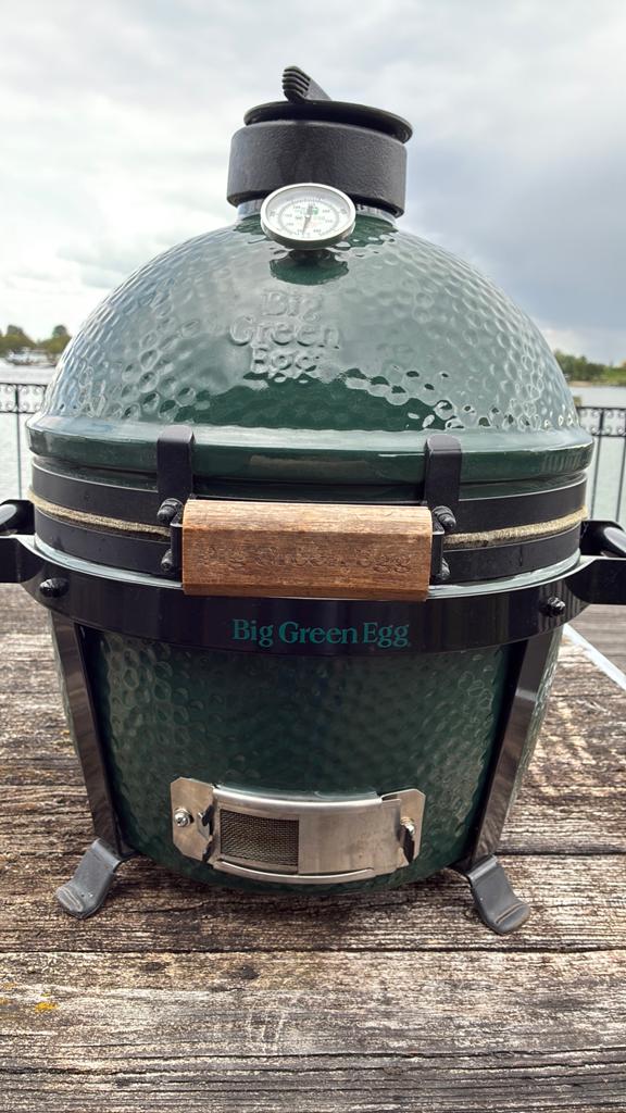 Big Green Egg Mini max, Tuin en Terras, Ophalen, Gebruikt