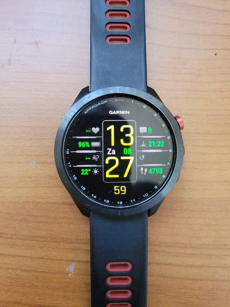 Garmin Approach S70 47mm, GPS, Zwart, Ophalen of Verzenden, Zo goed als nieuw