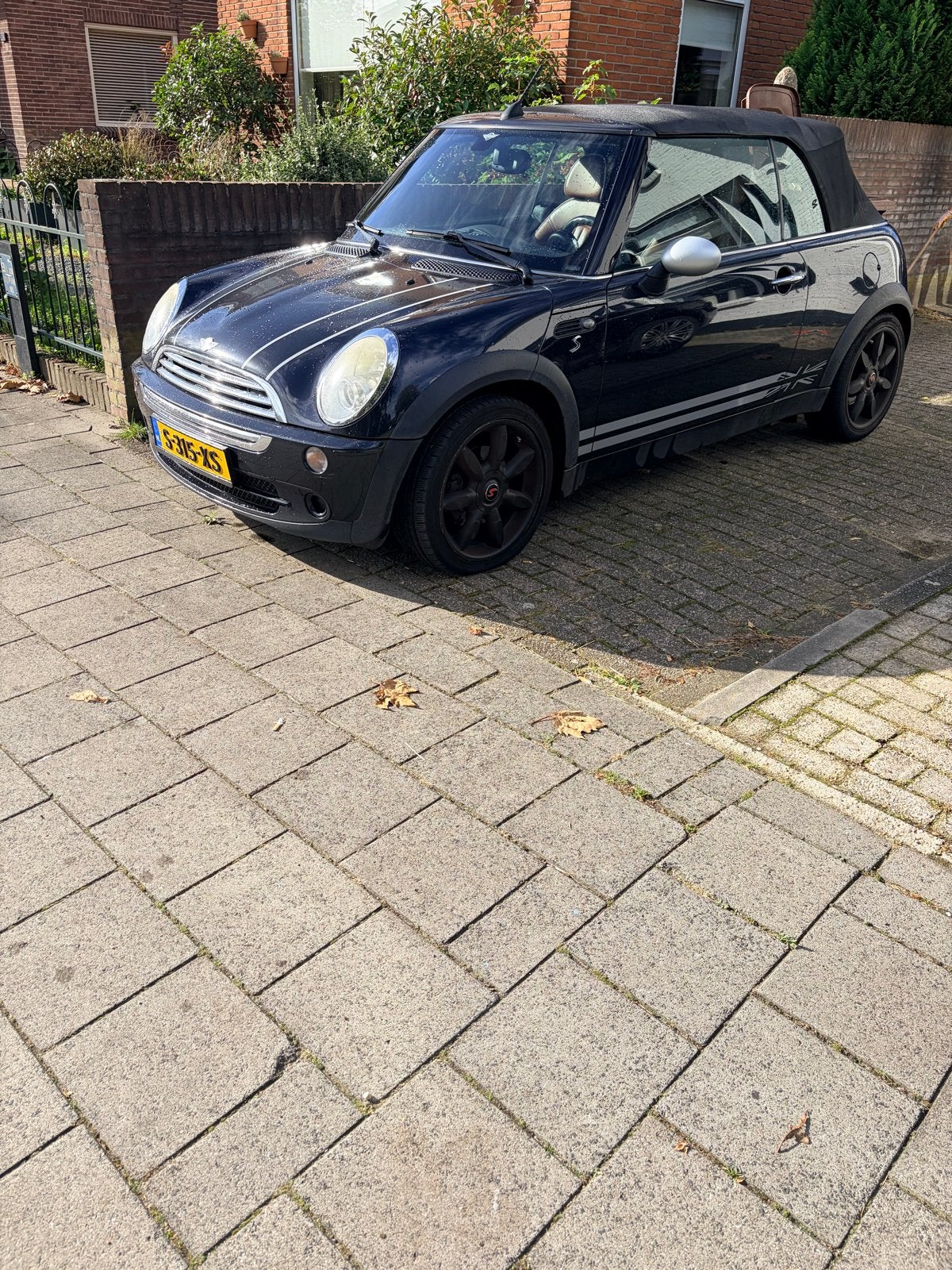 Mini 1.6 16V Cooper Cabrio 2007 Blauw, Auto's, Voorwielaandrijving, 4 cilinders, Cabriolet, Handgeschakeld