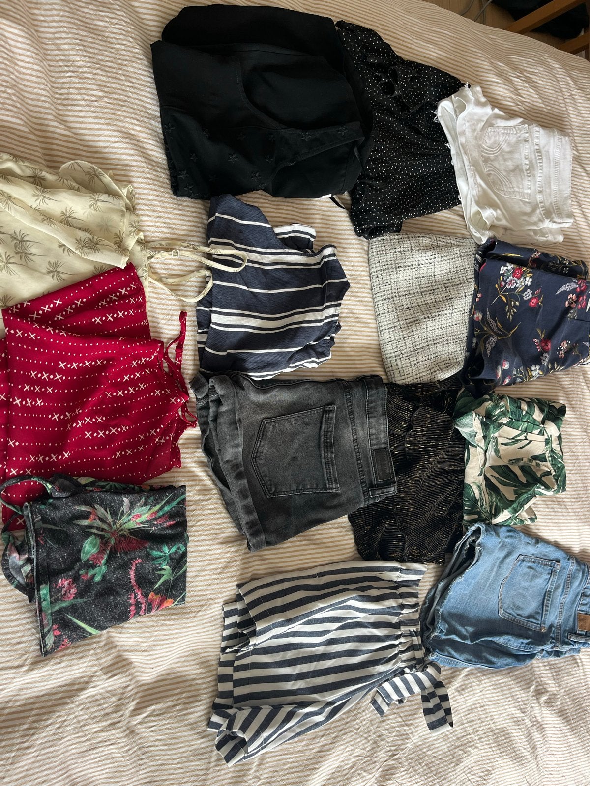 Zak meisjes kleding - Rokjes, broekjes en hempjes Maat S, Kleding | Dames, Ophalen, Gedragen, Maat 36 (S)