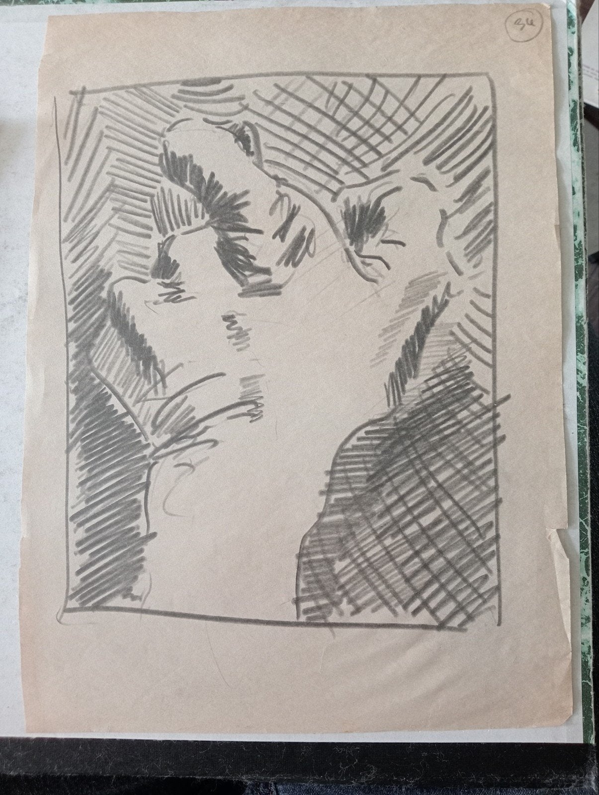 Tekening van een hand jaren 90, Ophalen of Verzenden