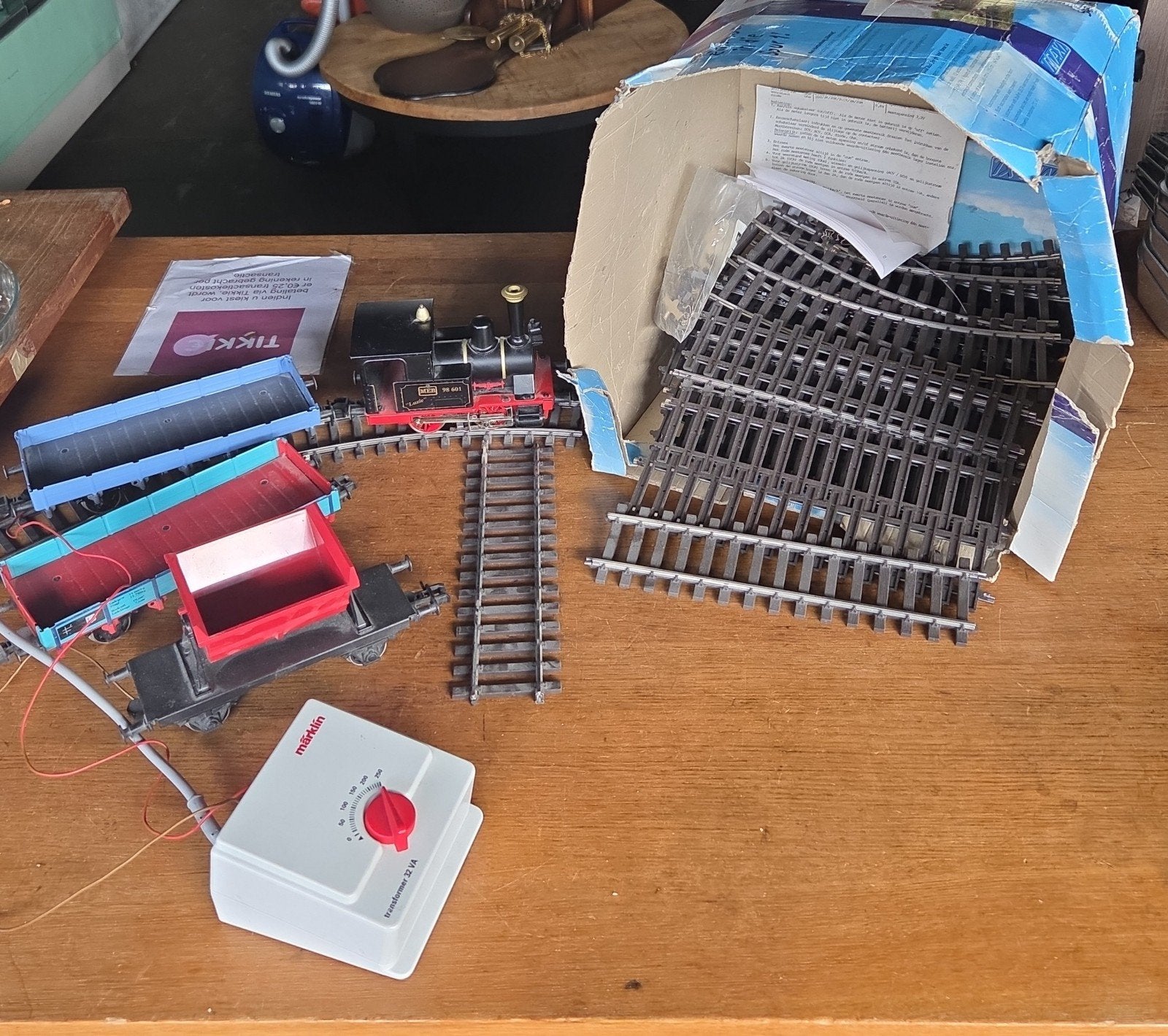 Märklin Maxi locomotief wagons rails trafo, Hobby en Vrije tijd, Ophalen, Wisselstroom, X, Märklin
