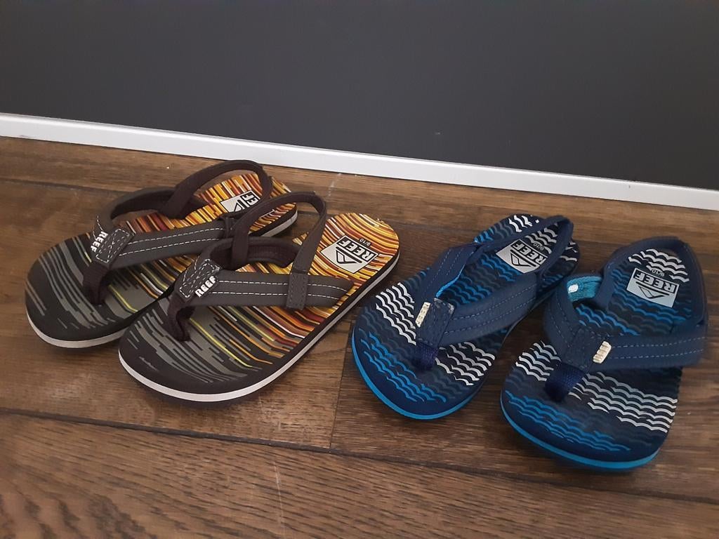 Reef maat 9/10 maat 25 26 teenslippers, Ophalen of Verzenden, Gebruikt