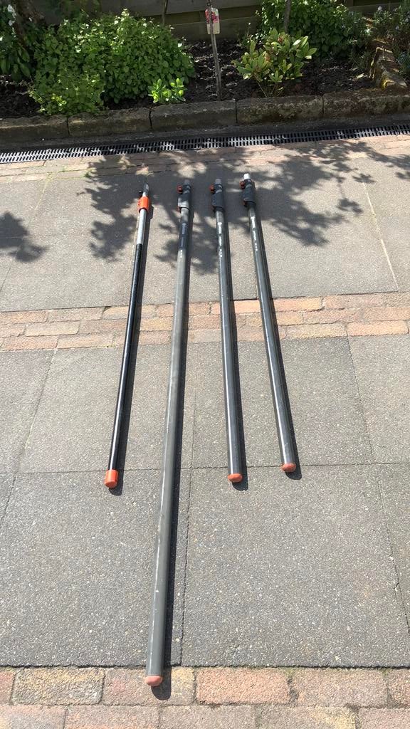4 telescoop combisteel Gardena, Ophalen, Zo goed als nieuw