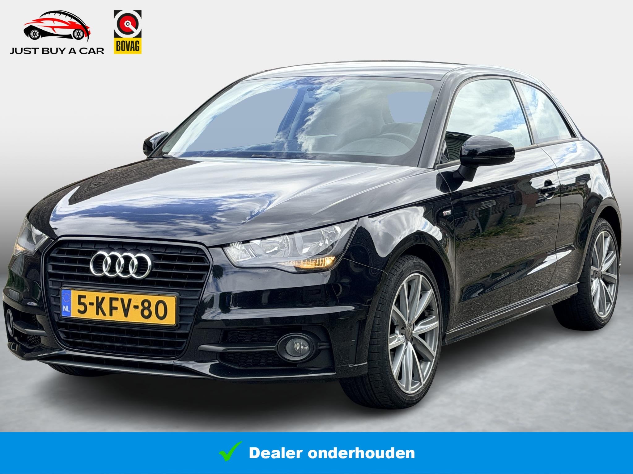 Audi A1 1.2 TFSI Admired S Line-pakket (€ 2.339) / Connect, Auto's, Audi, Euro 5, 86 pk, Zwart, 4 cilinders