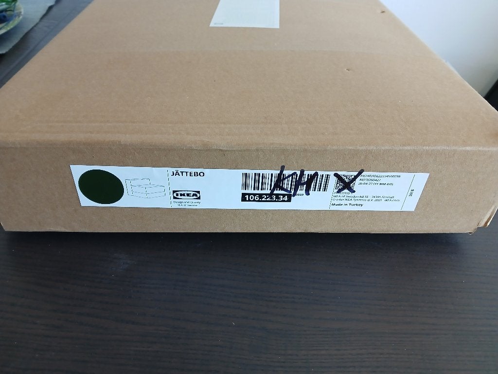 Ikea JATTEBO, hoes 1,5-zits module. Johanneshov donkergroen., Huis en Inrichting, Krukjes, Ophalen of Verzenden, Nieuw, Hout