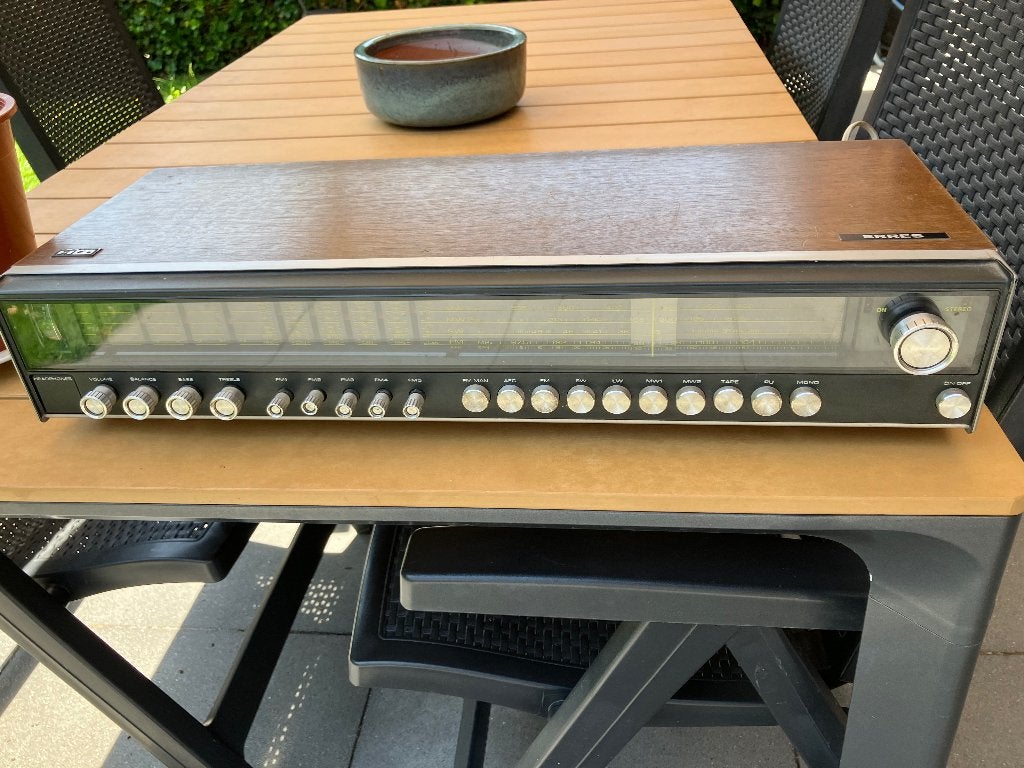 Erres RS5702 receiver, Ophalen of Verzenden, Gebruikt, Minder dan 60 watt, Overige merken