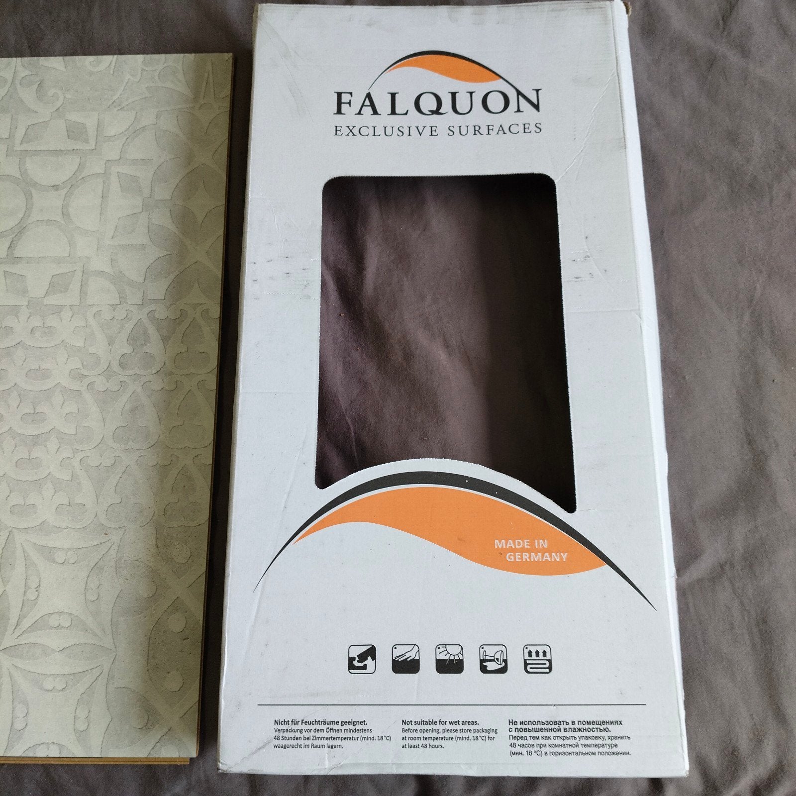 10 m² Falquon Quadraic Laminaat - Wit Mat AC4, Ophalen, Beige, Nieuw, 10 tot 25 m²