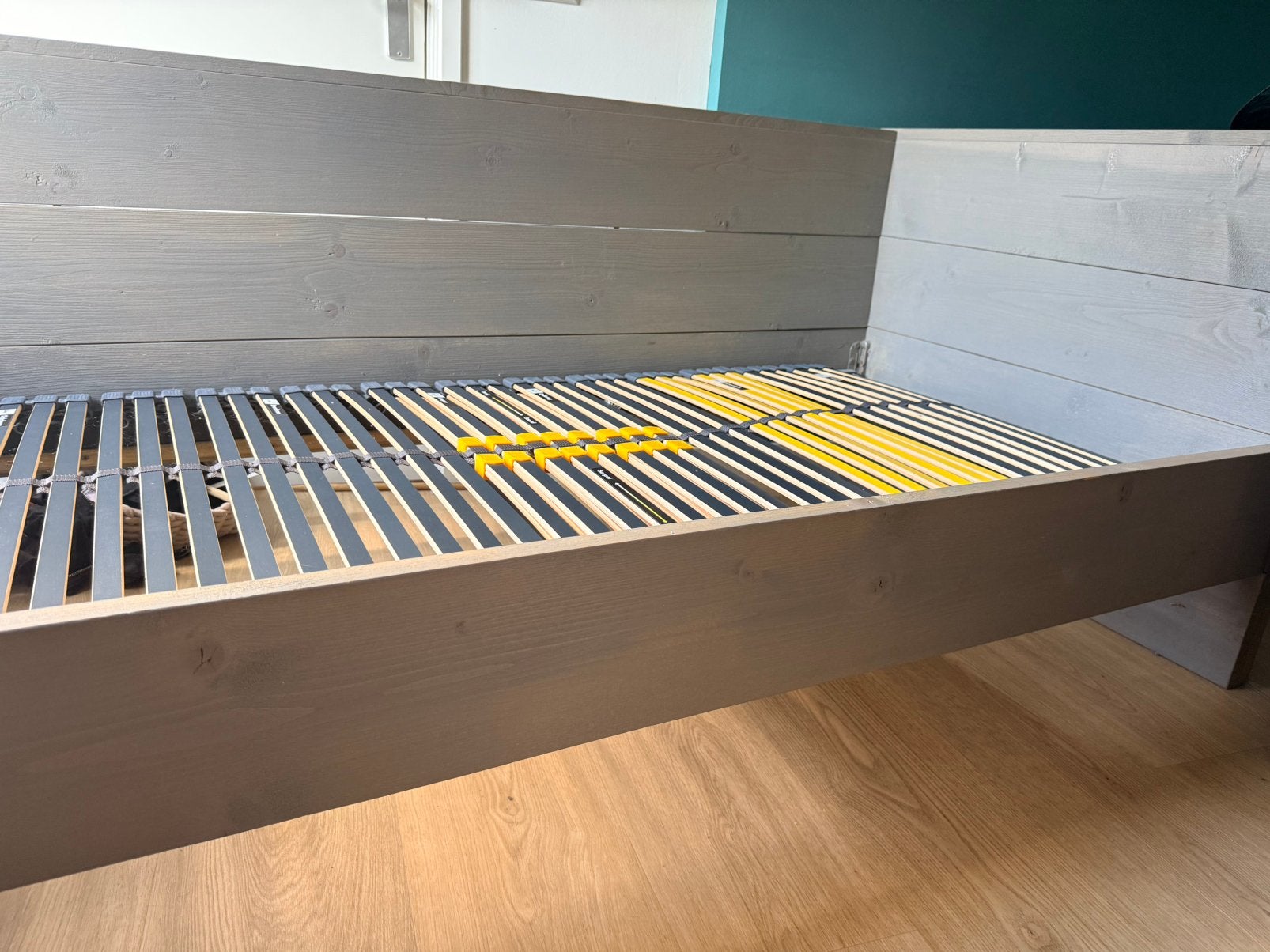 Jongensbed, grijs, Huis en Inrichting, Ophalen, 90 cm, Eenpersoons, 210 cm