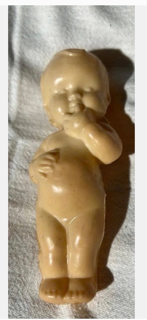 Vintage baby popje jaren ‘50, Verzamelen, Poppen, Ophalen of Verzenden, Zo goed als nieuw, X, Pop