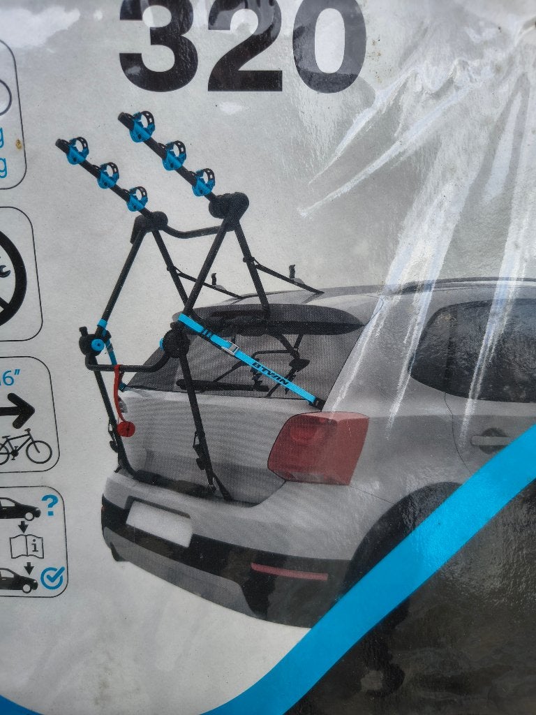 Handige fietsendrager voor auto's zonder trekhaak Btwin., 3 fietsen of meer, Gebruikt, Onbekend, Btwin