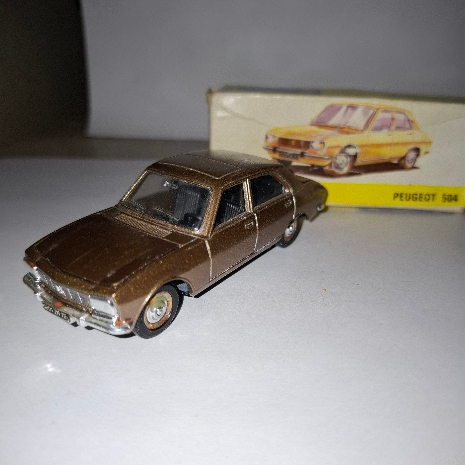 Dinky Toys Peugeot 504 Meccano Spanje (Nieuwstaat), Ophalen of Verzenden, Zo goed als nieuw, Auto