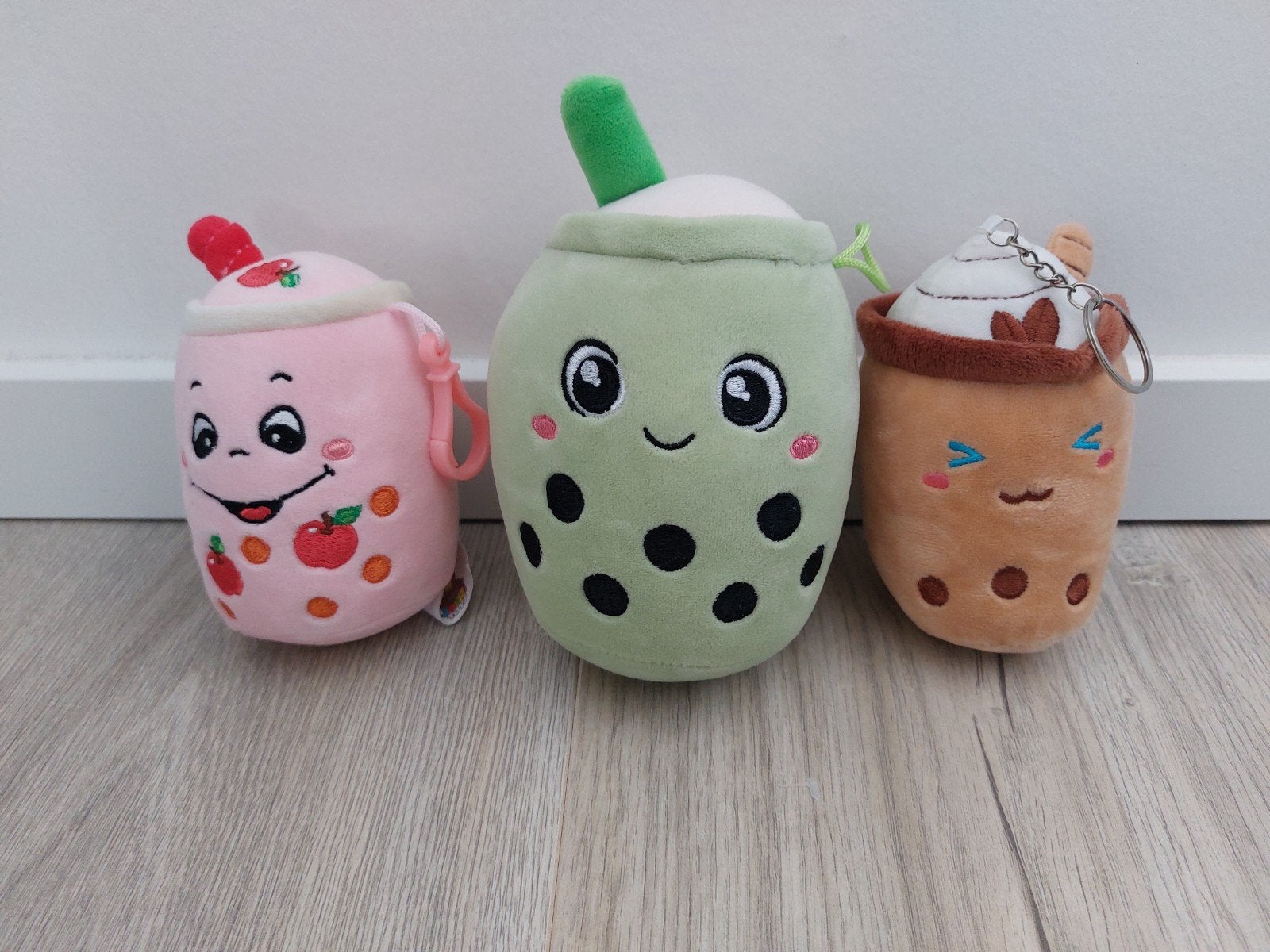 Knuffel boba tea bubble tea 3x schattig L634, Ophalen of Verzenden, Zo goed als nieuw