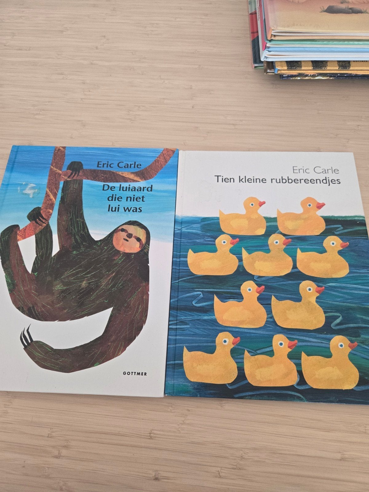 Eric Carle Boeken: De Luiaard & Tien Kleine Rubbereendjes, Boeken, Ophalen of Verzenden