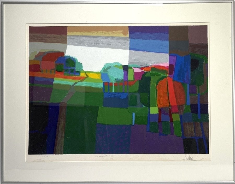 880. Zeefdruk, Ton Schulten – "In volle bloei", 1999, Ophalen of Verzenden, Zeefdruk