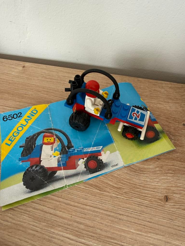 Lego Legoland 6502 Turbo Racer met instructies, Gebruikt, Lego, Ophalen of Verzenden, Compleet