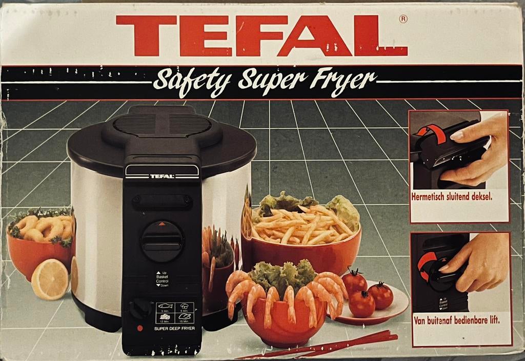 Tefal Safety Super Fryer frituurpan, Witgoed en Apparatuur, Frituurpannen, 4 liter of meer, Verzenden, Zo goed als nieuw
