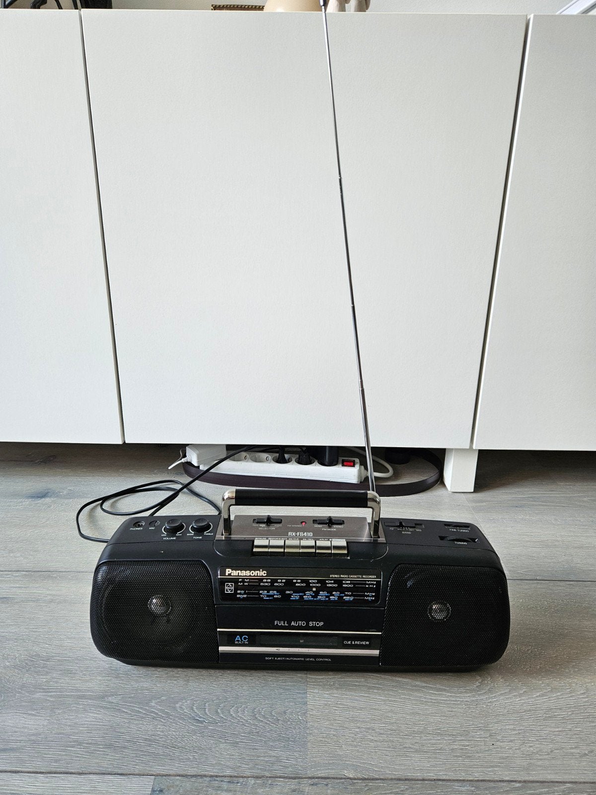 Panasonic RX-FS410 radio-cassetterecorder, in prima staat!, Audio, Tv en Foto, Ophalen of Verzenden, Zo goed als nieuw, Radio