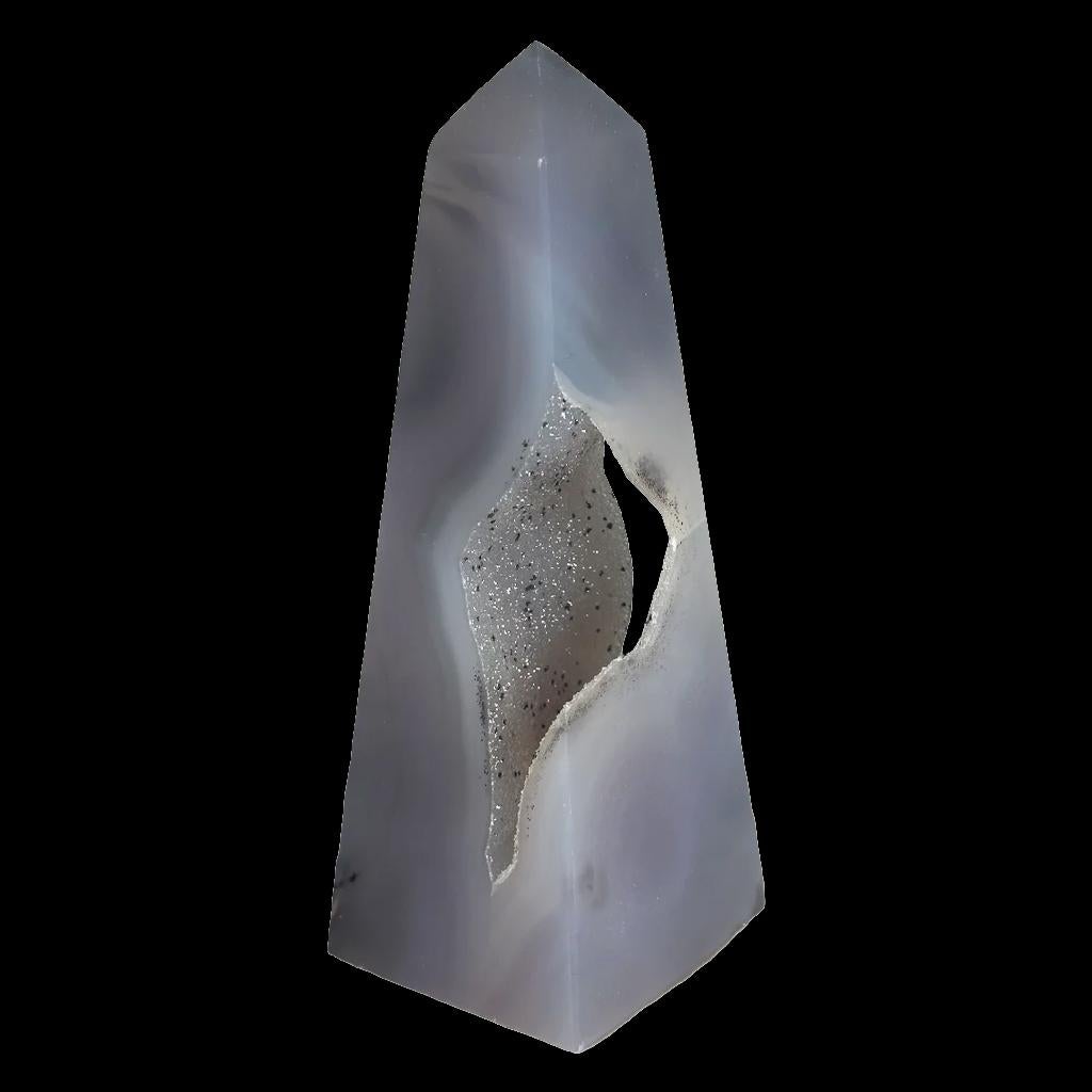 Agate Obelisk, Ophalen of Verzenden, Mineraal