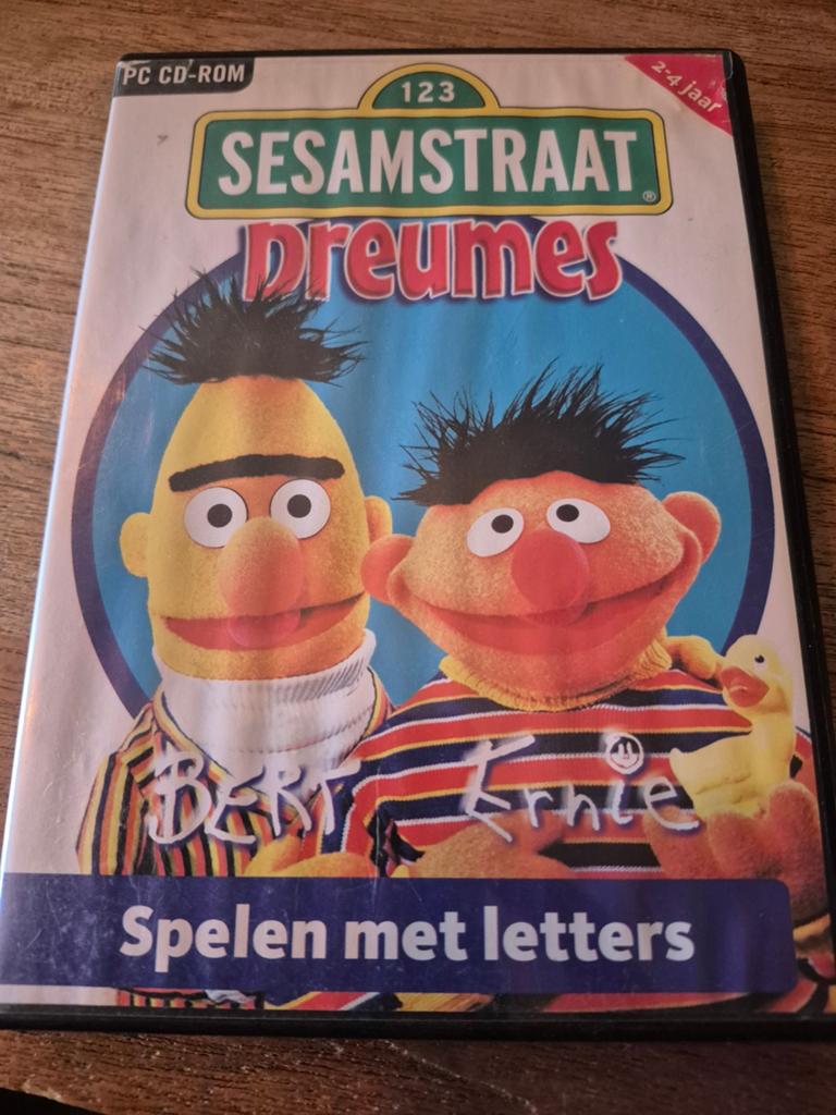 Sesamstraat Dreumes: Spelen met Letters (PC CD-ROM), Puzzel en Educatief, Gebruikt, 1 speler, Ophalen of Verzenden