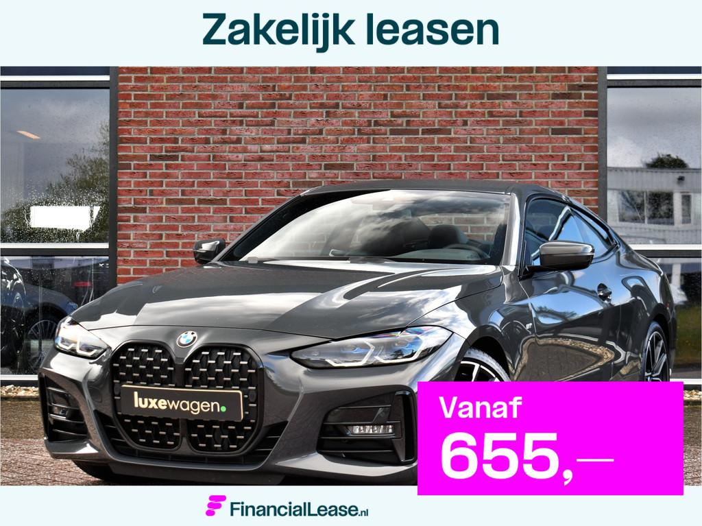 BMW 4 Serie Coupé 420i M-Sport | NL-auto | Dravitgrau | 19i, Automaat, Achterwielaandrijving, Gebruikt, 4 stoelen