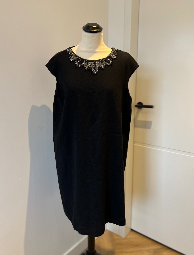 Nieuw zwart Mango Suit jurk L 40 42 open rug cocktail dress, Mango, Zwart, Maat 42/44 (L), Nieuw