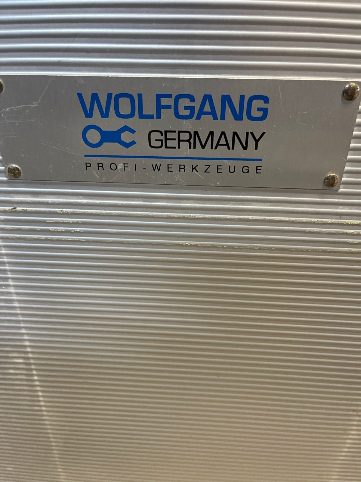 Verrijdbare aluminium gereedschapskoffer Wolfgang Germany, Ophalen of Verzenden, Gebruikt