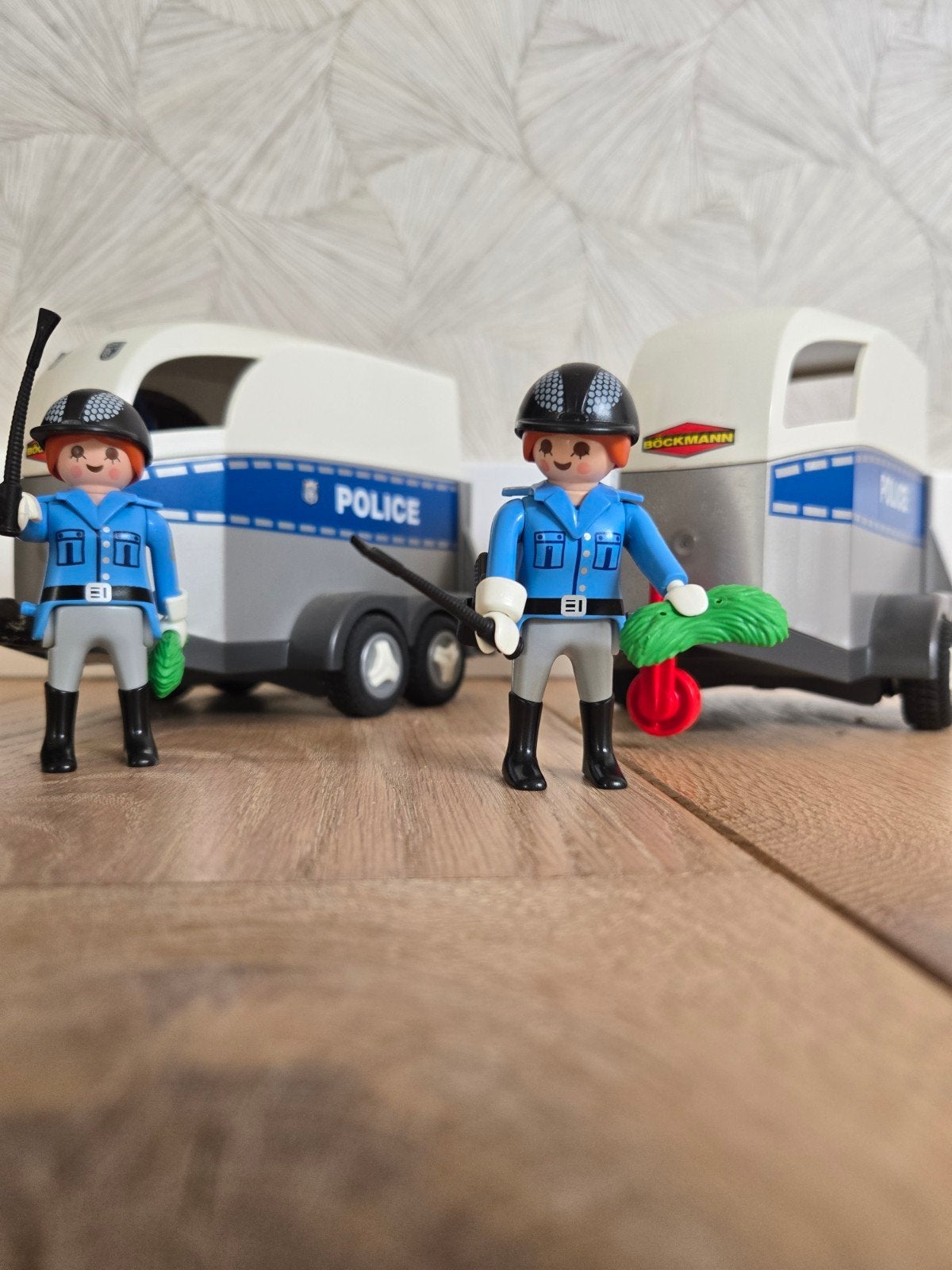 Playmobil 6922 Bereden Politie met trailer en paard + extra, Ophalen of Verzenden