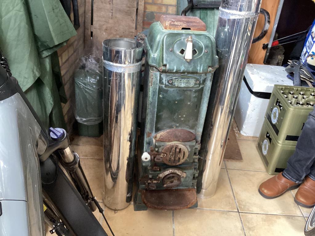 Kachel te koop, Ophalen, Gebruikt, Houtkachel, Vrijstaand