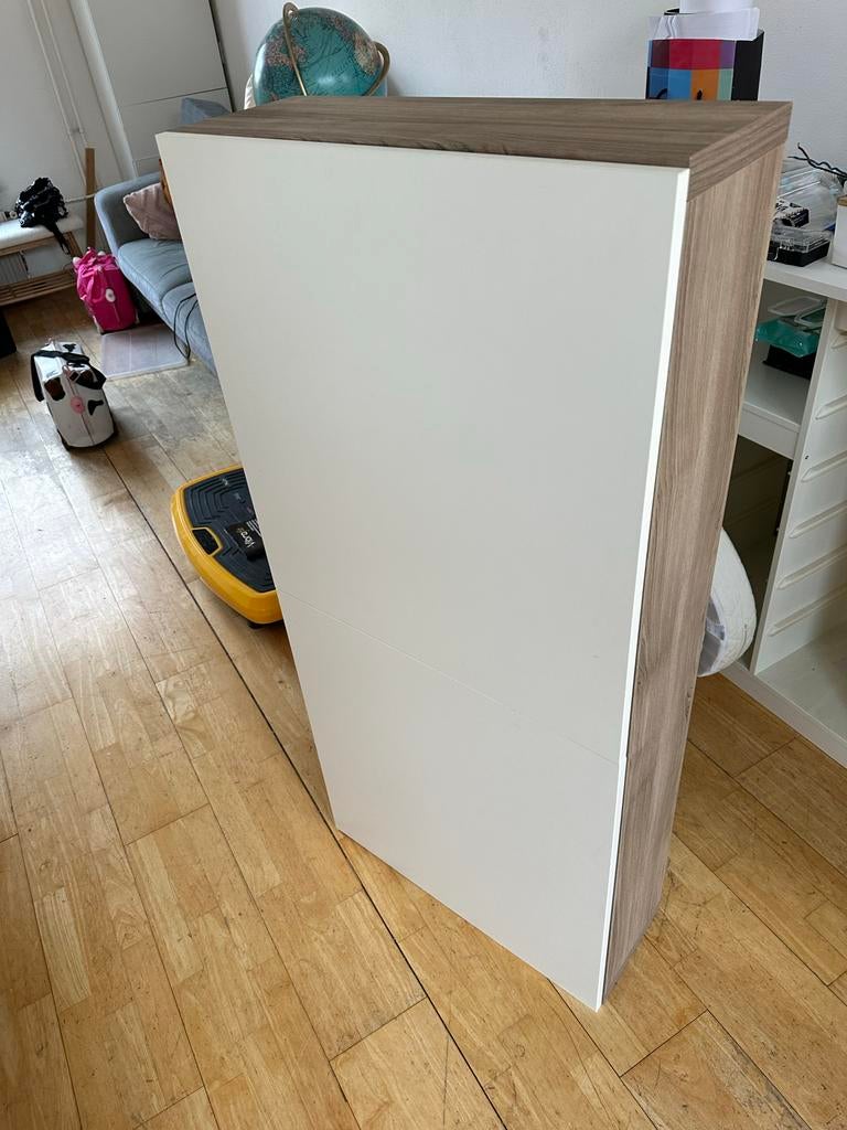 IKEA Besta kast 20x120 cm met deuren moet vandaag 15-03  weg, Ophalen, Gebruikt