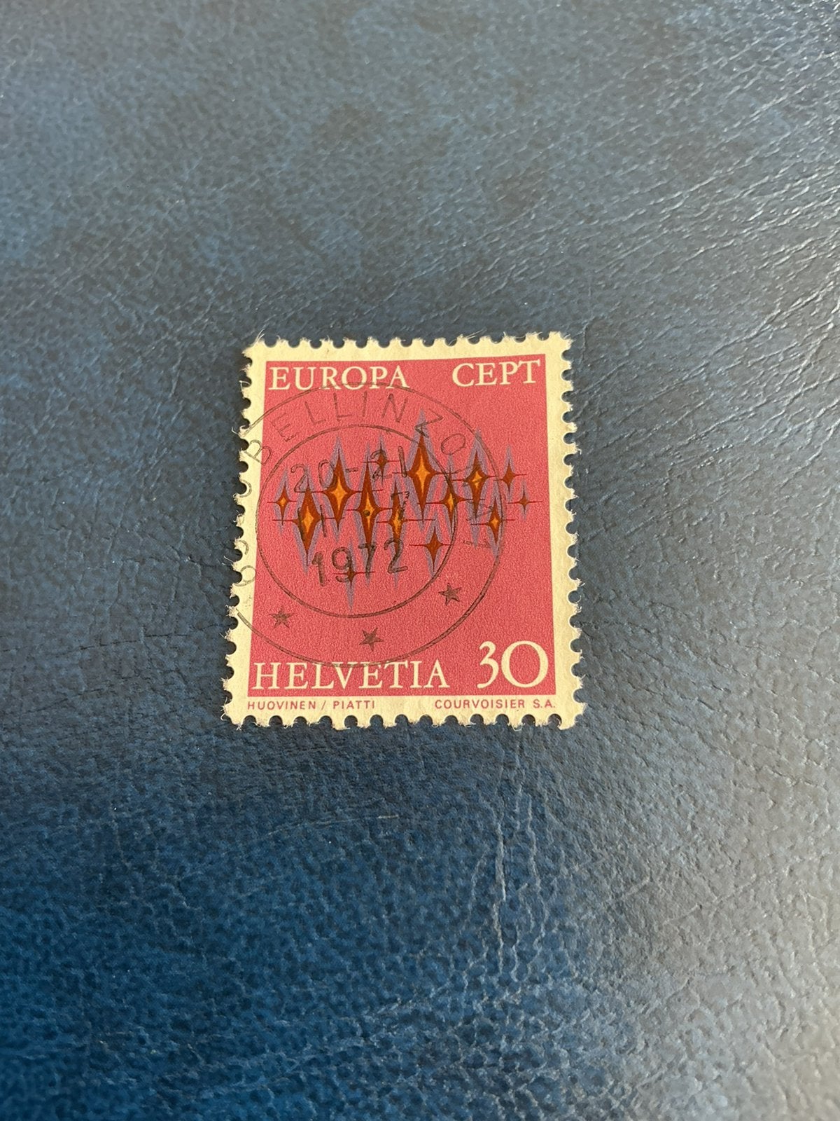 Helvetia 1972 CEPT, Verzenden, Gestempeld