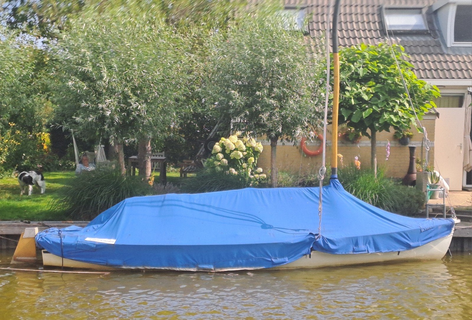 Polyester Valk met prima tent en verschillende zeilen, Watersport en Boten, Zeilen en Zeiltoebehoren, Ophalen, 6 meter of meer