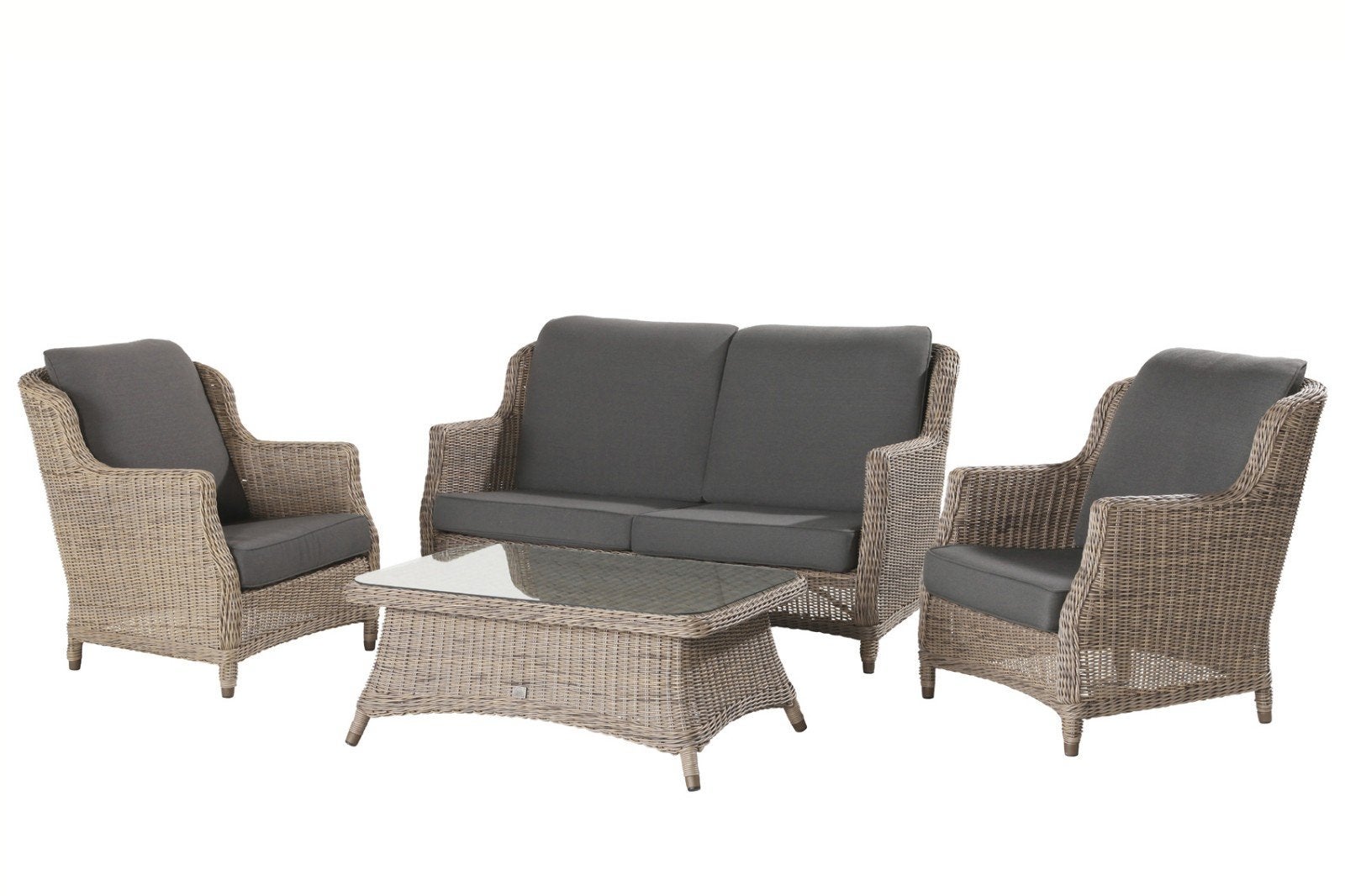 Brighton loungeset van 4 seasons outdoor, Ophalen, Loungeset, Wicker, Bank