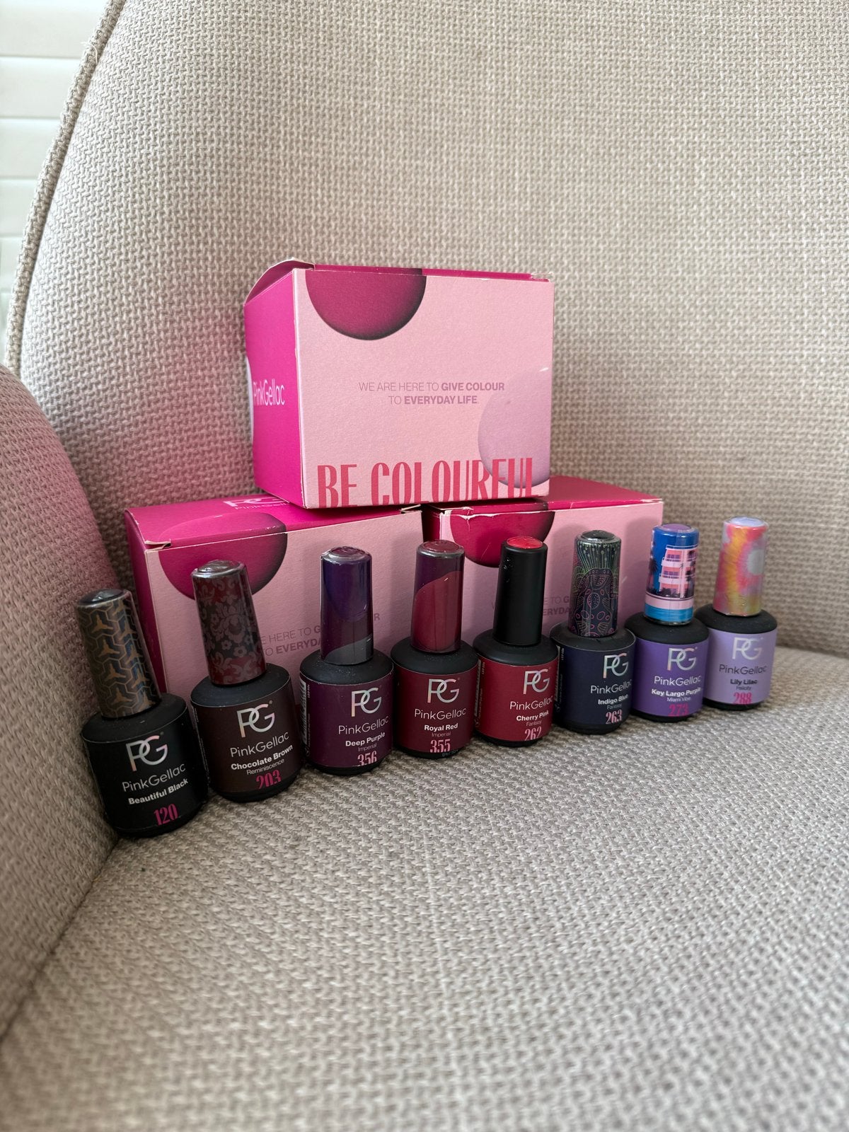 Pink Gellac Nagellak Set - Diverse Kleuren, Sieraden, Tassen en Uiterlijk, Uiterlijk | Cosmetica en Make-up, Nieuw, Ophalen of Verzenden