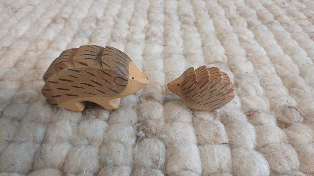 Retro Vintage Ostheimer Houten Egels - Set van 2, Ophalen of Verzenden