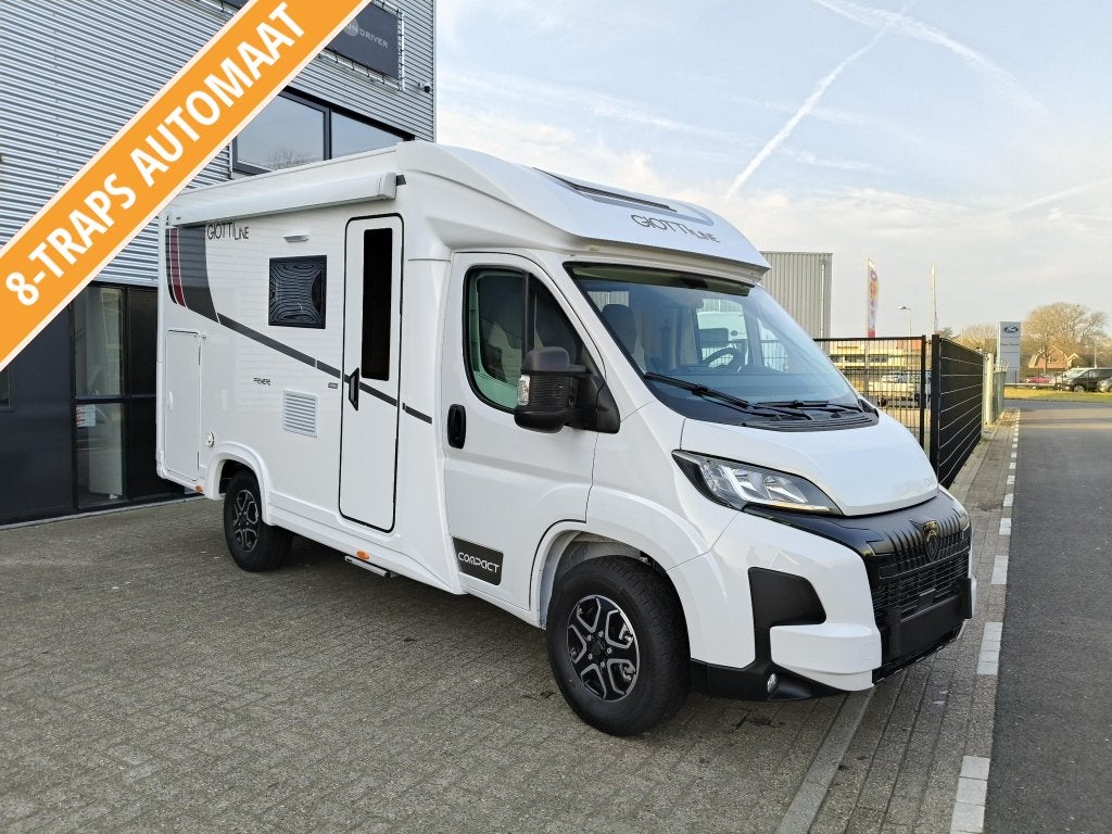 Giottiline 60CX Compact en wendbaar ! 3/4 persoons Automaat., Chemisch toilet, Buscamper of Camperbus, Ringverwarming, Bedrijf