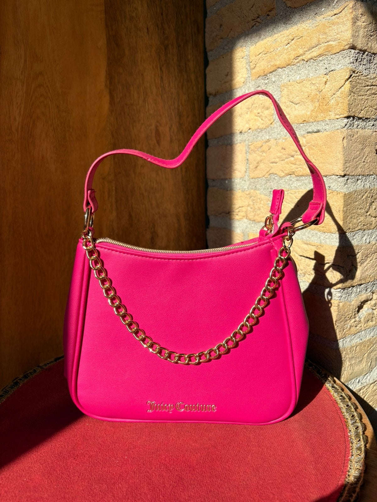 Juicy Couture tasje, Verzenden, Zo goed als nieuw, Roze, Schoudertasje