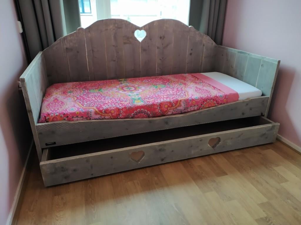 bedden van steigerhout / ook maatwerk, Verzenden, Nieuw, 180 cm of meer, 85 tot 100 cm