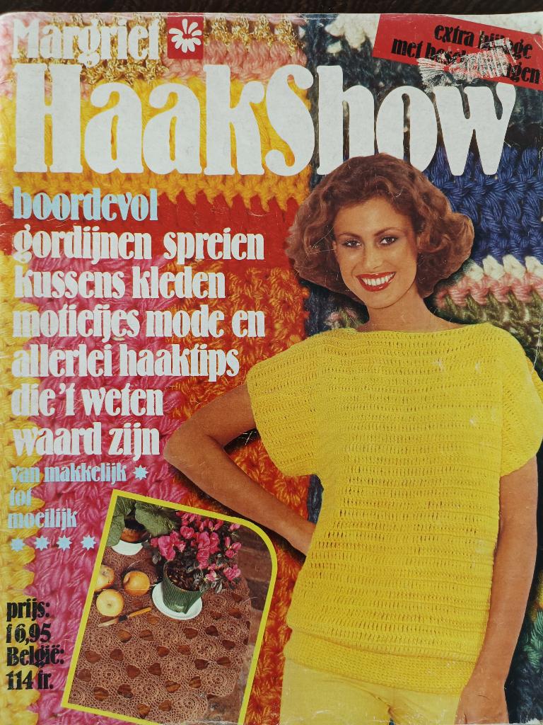 Margriet haakshow vintage patronen om te haken uit 1977, Breien en Haken, Margriet, Ophalen of Verzenden, Zo goed als nieuw