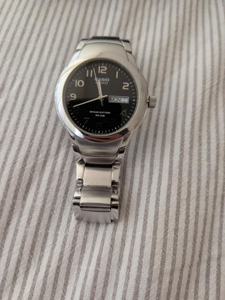 Casio Quartz MTP-1228 Herenhorloge - Zilverkleurig, Ophalen of Verzenden