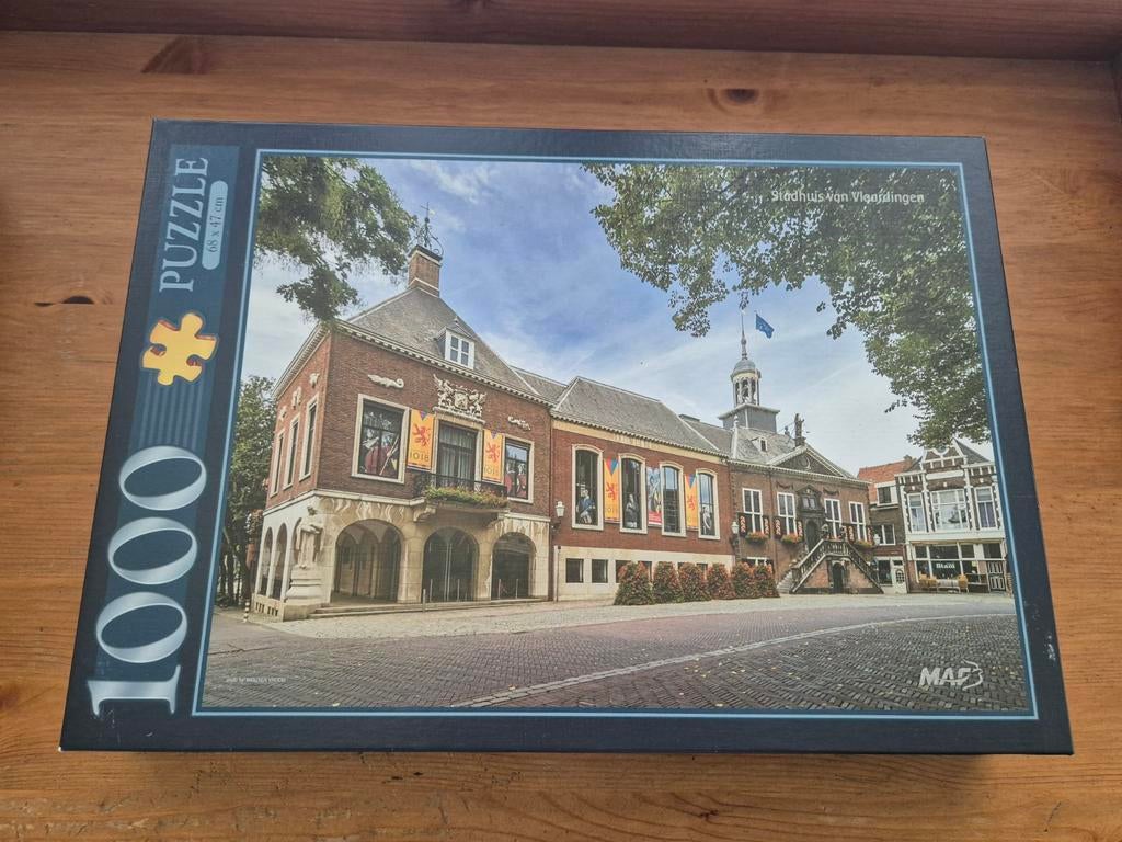 Stadhuis van Vlaardingen puzzel 1000 stukjes, Hobby en Vrije tijd, Ophalen of Verzenden