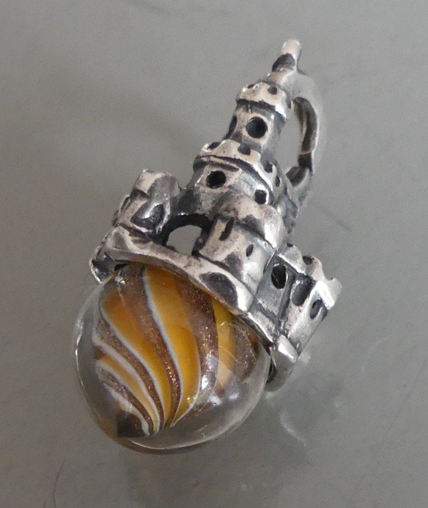 Trollbeads ZANDKASTEEL HANGER, Sieraden, Tassen en Uiterlijk, Bedels, -, Verzenden, -, Zo goed als nieuw