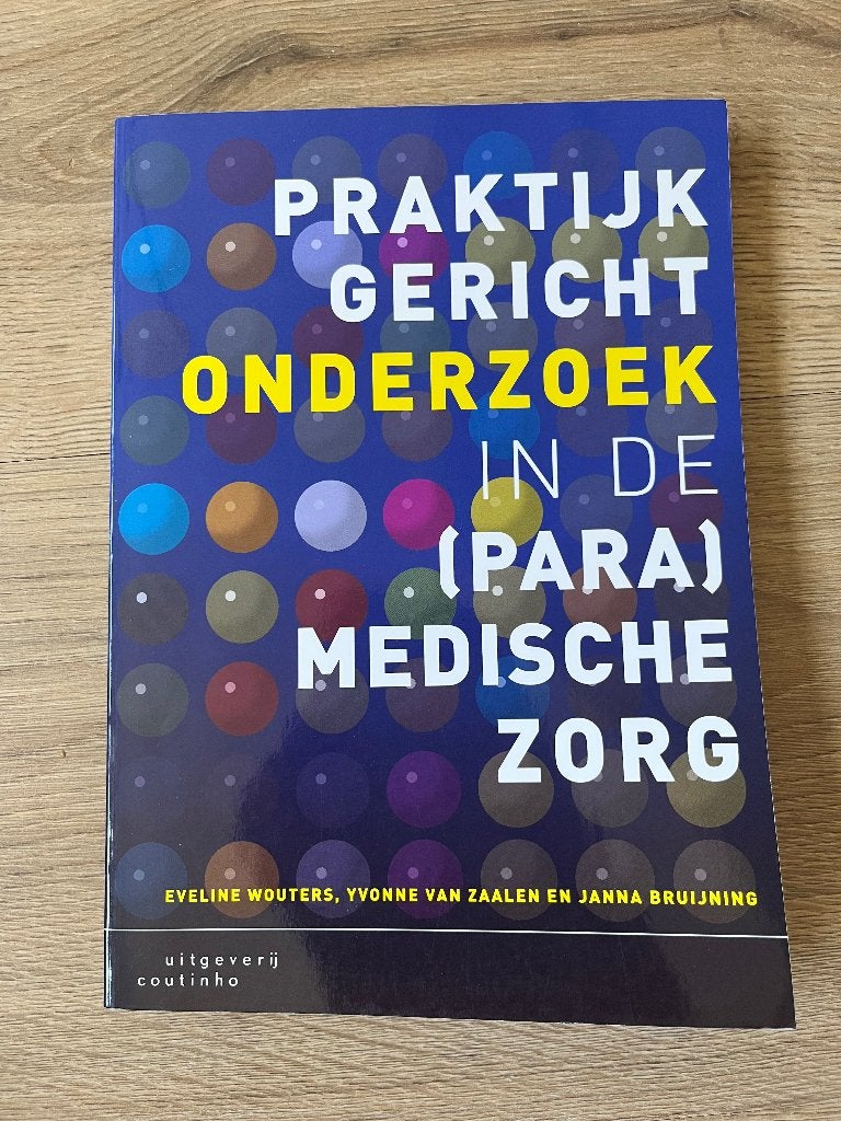 Praktijkgericht onderzoek in de paramedische zorg, Boeken, Ophalen of Verzenden, Beta, Zo goed als nieuw, HBO