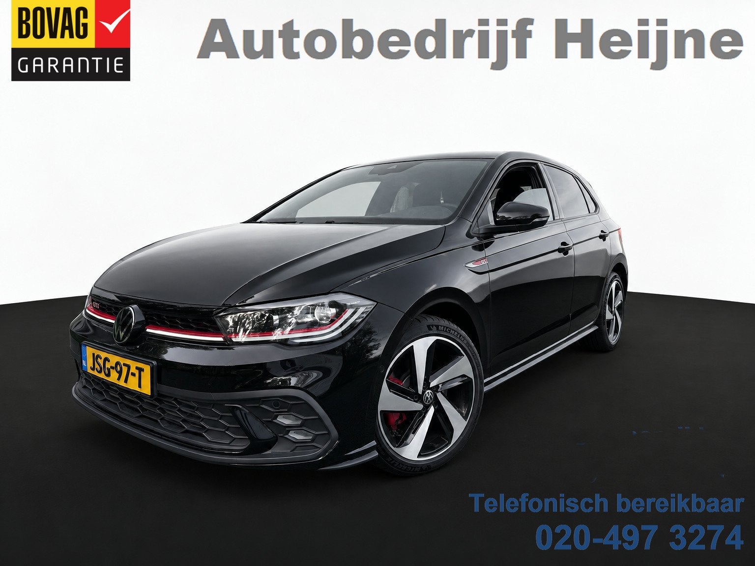 Volkswagen Polo 2.0 TSI GTI TSI 210PK DSG GTI-SPORT IQ-LIGHT, Auto's, 15 km/l, 4 cilinders, Zwart, Origineel Nederlands