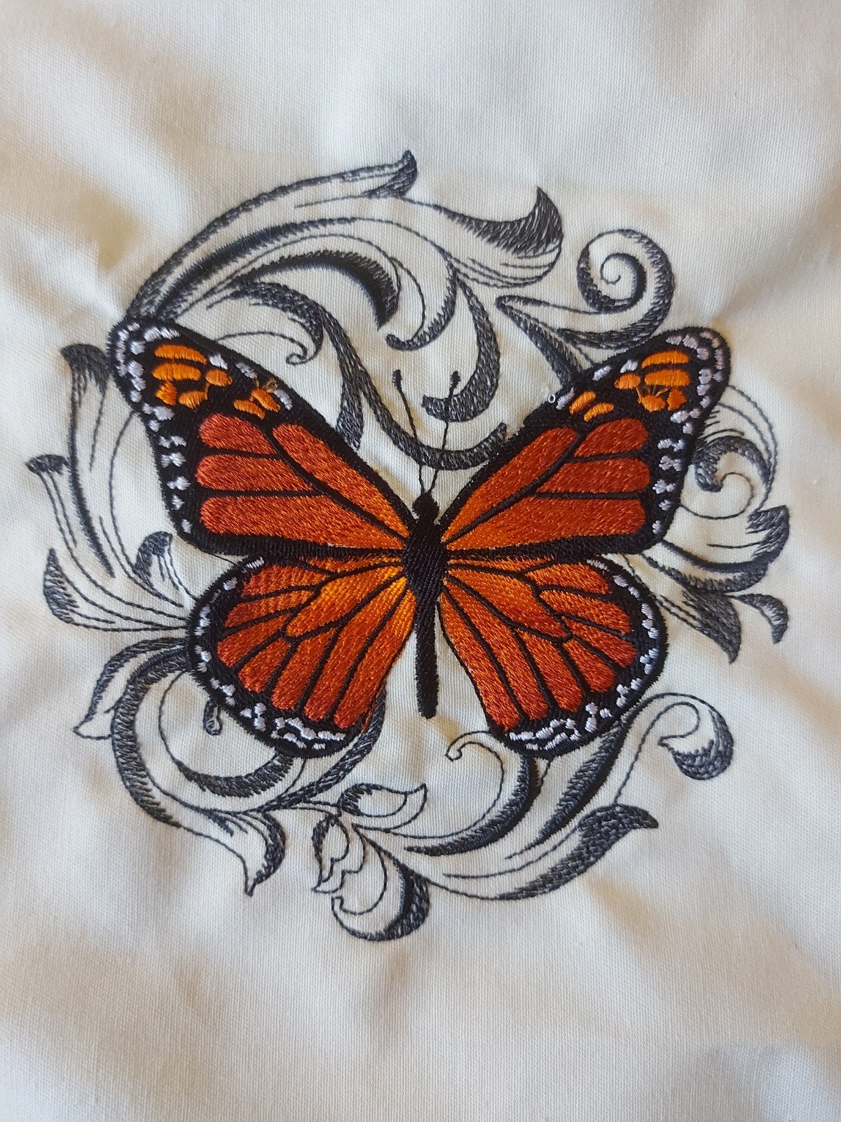 Geborduurde Botanische Vlinders op Stof (5 Verschillende), Ophalen of Verzenden, Nieuw