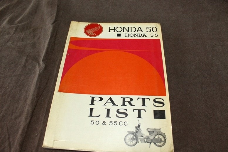 Honda 50 55 C100 C105 1962 moped parts list 50cc 55cc, Fietsen en Brommers, Ophalen of Verzenden, Gebruikt