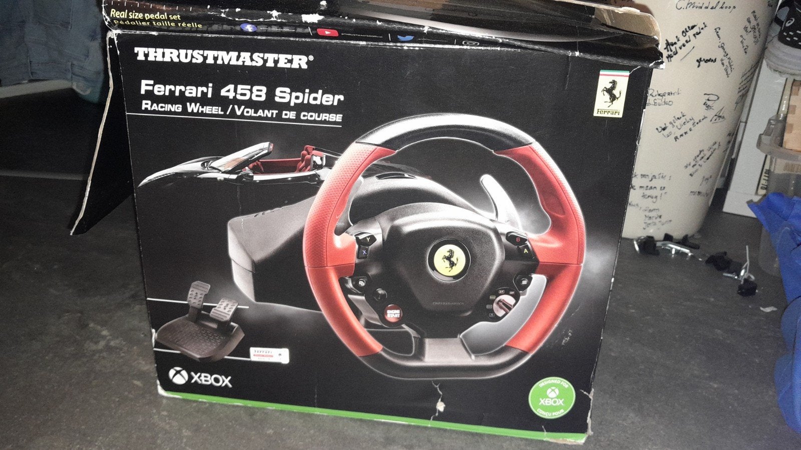Ferrari 458 Spider Thrustmaster, Ophalen of Verzenden, Zo goed als nieuw