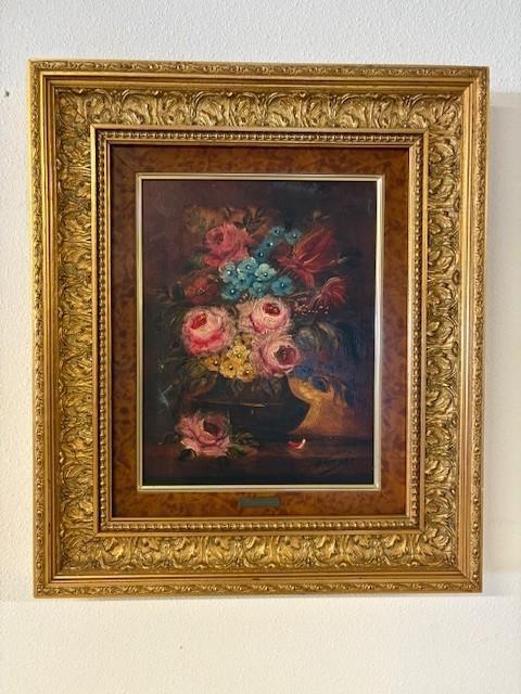 Roze en blauwe bloemen, Ophalen