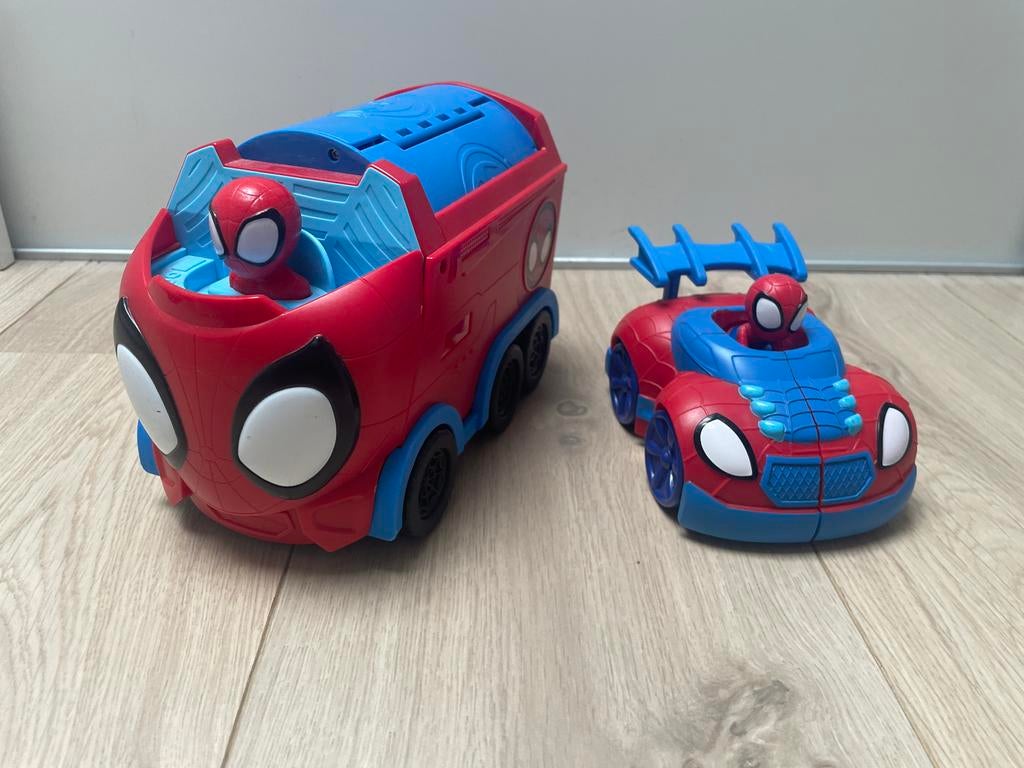 Spiderman speelgoedvoertuigen set, Ophalen, Gebruikt